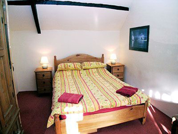 One of the bedrooms at Travellers Rest on Exmoor